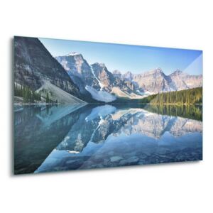Obraz na skle GLIX - Mountain Mirror 100x75 cm