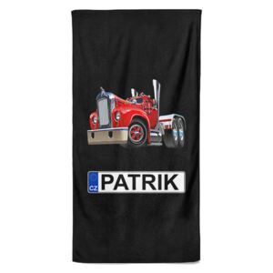 Osuška SPZ se jménem – barevný kamion (Jméno: Patrik)