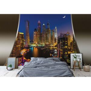 Fototapeta - Dubai City Skyline II. Vliesová tapeta - 254x184 cm