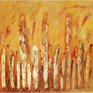Ručně malovaný obraz Ivana Pelouchová - Zlatá tráva