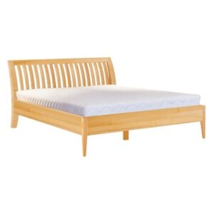 Drewmax Dřevěná postel LK191 120x200, buk masiv gray