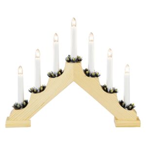 Heller dřevěný lustr se svíčkami 7 zdrojů