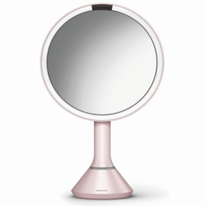 Kosmetické zrcátko Simplehuman Sensor Touch, LED osvětlení, 5x, dobíjecí, pink