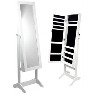 Chomik Zrcadlo stojací bílé 35 x 36,5 x 139,5 cm PHO5799