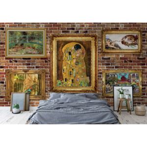 Fototapeta - Paintings Art Brick Wall Background Vliesová tapeta - 416x254 cm