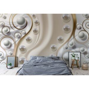 Fototapeta GLIX - 3D Swirl + lepidlo ZDARMA Vliesová tapeta - 416x254 cm