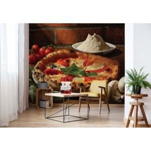 GLIX Fototapeta - Italian Food Restaurant Pizza Vliesová tapeta - 368x254 cm