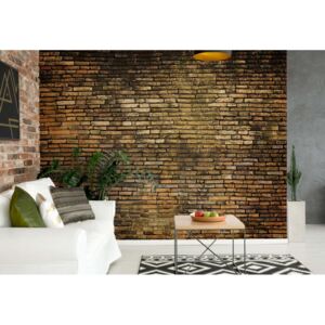 GLIX Fototapeta - Grunge Brick Wall Texture Vliesová tapeta - 254x184 cm