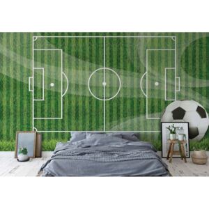 Fototapeta - Football Pitch Vliesová tapeta - 416x254 cm