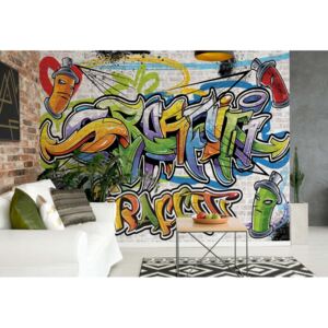 Fototapeta - Graffiti Street Art I. Vliesová tapeta - 416x254 cm