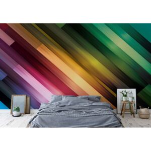 Fototapeta - Colourful Light Streaks Modern Design II. Vliesová tapeta - 368x254 cm