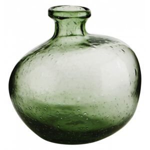 Skleněná váza Organic Green Glass