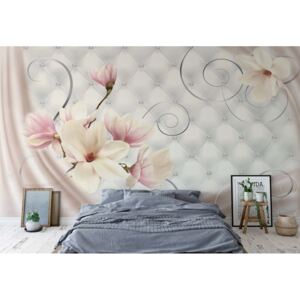 Fototapeta - Magnolia Flowers Luxury Design Pink Vliesová tapeta - 208x146 cm