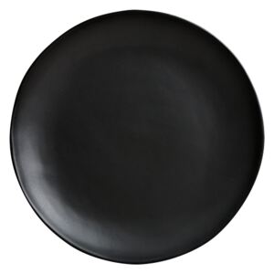 Made in Japan Mělký talíř s nepravidelným okrajem MT 24 cm černý