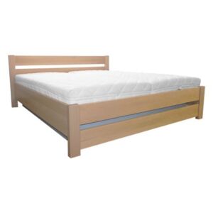 Drewmax Dřevěná postel 120x200 buk LK190 BOX buk