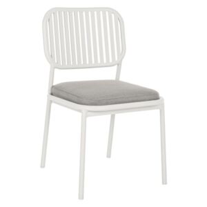 Bílá kovová zahradní židle Bizzotto Rodrigo