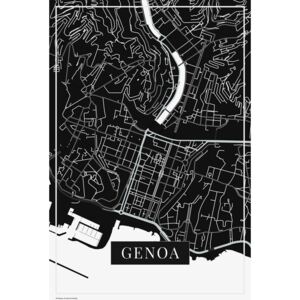 Mapa Genoa black