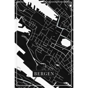 Mapa Bergen black
