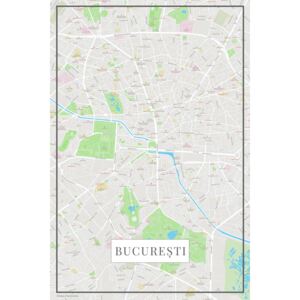 Mapa Bucuresti color