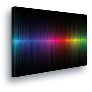 GLIX Obraz na plátně - RGB Křivka 45x145 cm