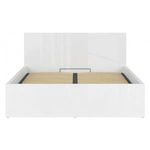 TETRIX postel LOZ/160/B, bílý lesk