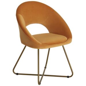 ŽIDLE, oranžová, barvy zlata Ambia Home - Čalouněné židle
