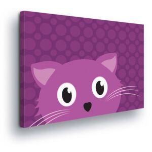GLIX Obraz na plátně - Kreslená Kočička 40x40 cm
