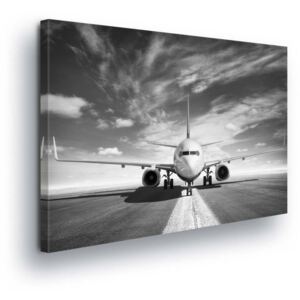 GLIX Obraz na plátně - Start Letadla II 3 x 25x25 cm
