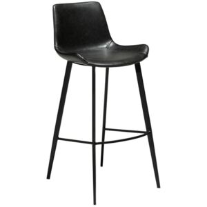 Barová židle DanForm Hype 102 cm, ekokůže, vintage černá