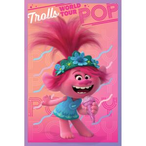 Plakát, Obraz - Trollové: Světové turné - Poppy, (61 x 91,5 cm)