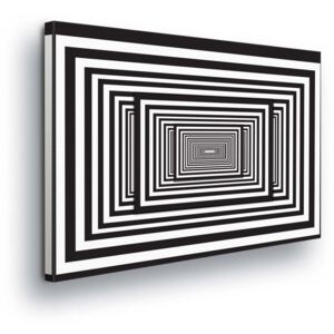 GLIX Obraz na plátně - Černo-bílý Tunel II 60x40 cm