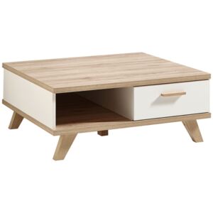 Bílý dřevěný konferenční stolek Germania Oslo 2292 80 x 80 cm