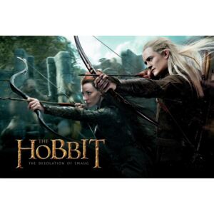 Umělecký tisk Hobbit - Legolas and Tauriel