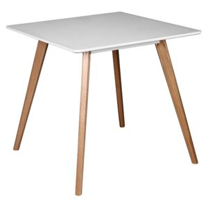 Wohnling Retro jídelní stůl Scanio (80x80 cm, bílá)