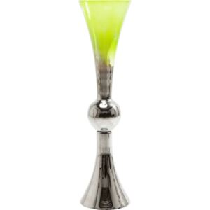 KARE DESIGN Vysoká zelená skleněná váza Melange 90 cm