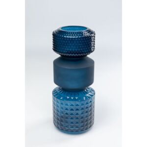 KARE DESIGN Modrá skleněná váza Marvelous Duo 42cm