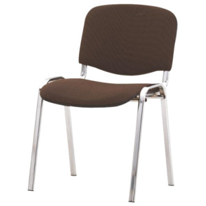 Konferenční židle v jednoduchém moderním provedení hnědá ISO