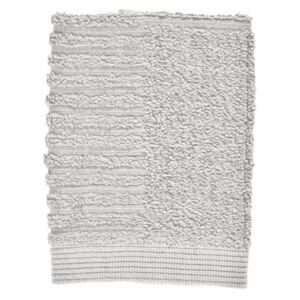 Světle šedý ručník ze 100% bavlny na obličej Zone Classic Soft Grey, 30 x 30 cm