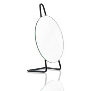 Černé ocelové stolní kosmetické zrcadlo Zone A-Mirror, ø 31 cm