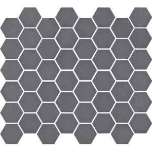 TGM Obklad mozaika skleněná šedá GREY MATT hexagony 4,4x5 (29,5x33) cm - SXMA2260F