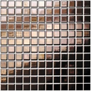 The Mosaic Factory Keramická mozaika zlatá Rose Gold 2,3x2,3 (30x30) cm - AF23RD