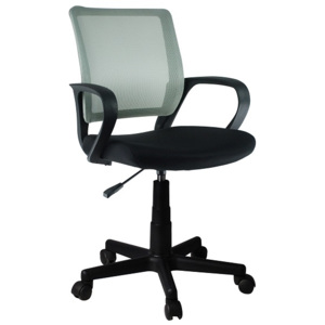 Kancelářská židle s šedou opěrkou a černým sedákem TK2057