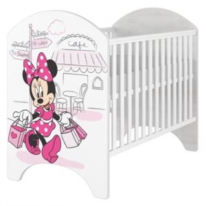 BabyBoo Dětská postýlka Disney Minnie/Shopping, 120x60cm
