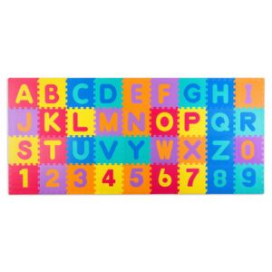 Pěnové puzzle - naučný koberec 120 x 270 X 1,1 cm Ricokids 36ks