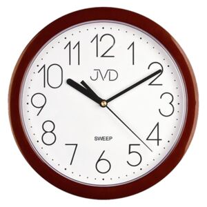 Plastové nástěnné netikající tiché hodiny JVD sweep HP612.16
