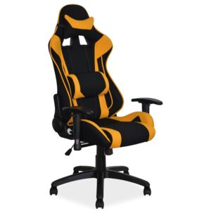 Casarredo kancelářské herní křeslo(židle) VIPER žlutý
