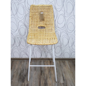 Barová židle PARAWA 17184A 115x45x62 cm ratan kov