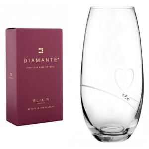 Diamante skleněná váza Romance s kamínky Swarovski 25 cm