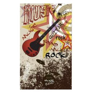 Vliesové fototapety na zeď Červená kytara | MS-2-0324 | 150x250 cm