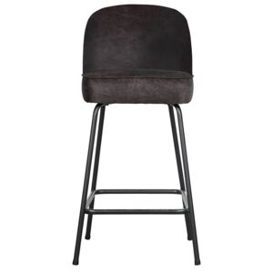 Hoorns Černá čalouněná barová židle Tergi 89 cm